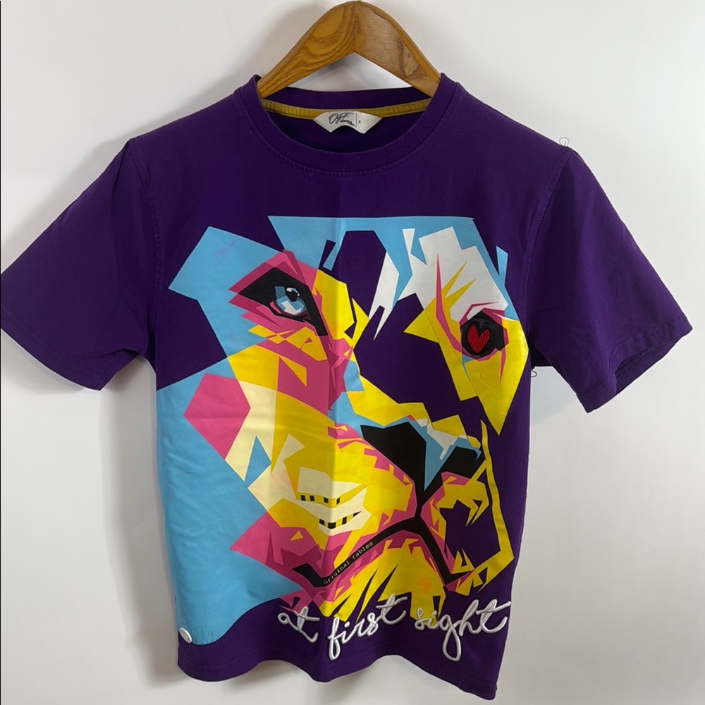OgF Original Fables Purple Short Sleeve Graphic Tee Men's Oversized Sz S